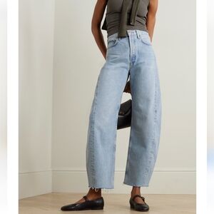Agolde Light Blue Wide Leg Jeans